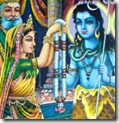 Shiva and Parvati's marriage