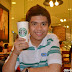 Hubby enjoying a Venti Hot White Chocolate Mocha at Starbucks Coffee in Abreeza Mall