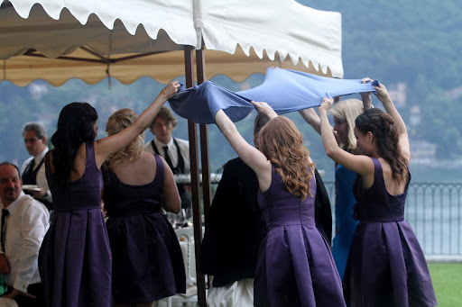 One drawback to having an outdoor wedding is the threat of rain. One drawback to having an outdoor wedding is the threat of rain.