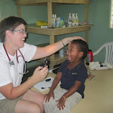 Michael showing Dr Merrillee his big smile