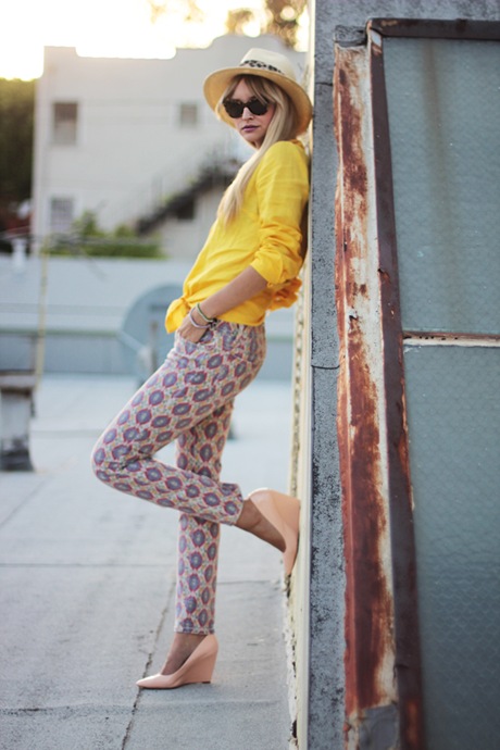 yellow and print - Late Afternoon