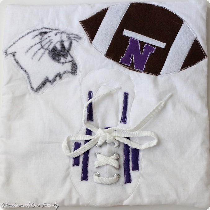Northwestern football quiet book page