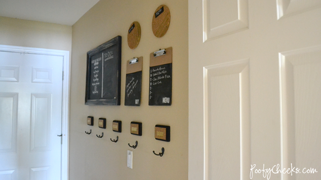 Home Command Center - Chalkboard and Gold Home Command Center - Chalkboard and Gold