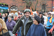 Ben and Joan Russow join the One Billion Rising walk, a global show of solidarity to end violence against women and girls
