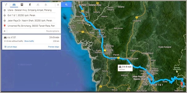 Tambun to Brinchang Tambun to Brinchang