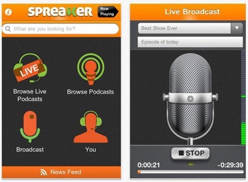 Spreaker gratis para iPhone