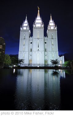 'Mormon Temple After Dark' photo (c) 2010, Mike Fisher - license: http://creativecommons.org/licenses/by/2.0/