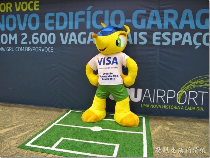 這張照片與文章標題沒有關係，只是剛好碰上世界杯足球賽的前夕，這隻穿山甲是這次世界杯的代言吉祥物，由VISA贊助，拍攝於聖保羅國際機場(GRU)。
