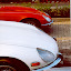 Günter Zimmermann Jaguar E-Type, Serie 3 Cabrio Jaguar XK-E, with Head-Light-Cover Kit. The Head-Lamp-Cover Conversion Kit made by designer Stefan Wahl in the tradition of Malcolm Sayer. / Jaguar E-Type mit Scheinwerferabdeckungen, designed und hergestellt von Designer Stefan Wahl in der Tradition von Malcolm Sayer.