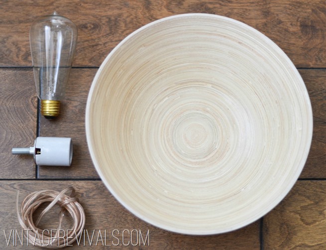 How To Make A Light Out Of A Bowl @ Vintage Revivals-1 How To Make A Light Out Of A Bowl @ Vintage Revivals-1
