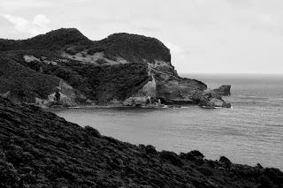 On our shuttle back from the zip line, we stopped at a lookout of the Atlantic side of the island.