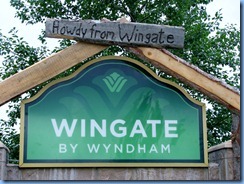 0836 Alberta Calgary -Wingate hotel entrance sign 0836 Alberta Calgary -Wingate hotel entrance sign