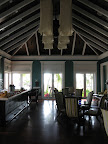 One of the bars set up tea service during the day so you can come relax in the shade.