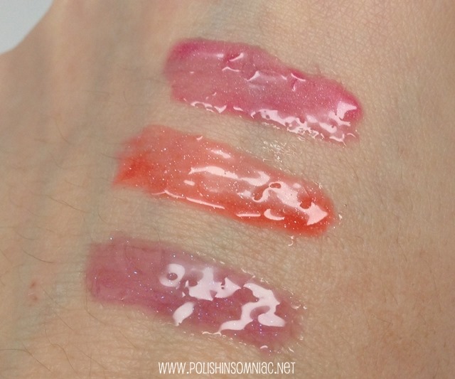 butter LONDON LIPPY swatches - Twee, Chuffed and Stroppy