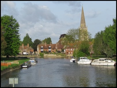 h Down river from bridge