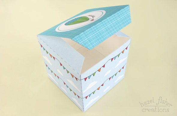 hot air balloon cupcake box tutorial 8
