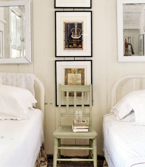 Chairs as Side Table via Country Living 490x563