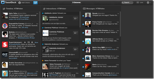 Conta no TweetDeck Conta no TweetDeck