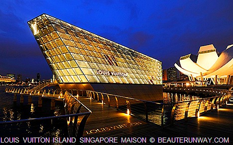Luxury Brand Louis Vuitton unveiled its first ever Louis Vuitton Island Maison in Southeast Asia at Singapore Marina Bay Sands promenade