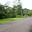Along the path from the gate into campus. Through all the houses.