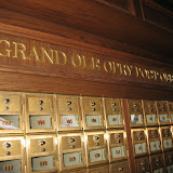 Mailboxes where artists pick up their fan mail in the Grand Ole Opry in Nashville TN 09032011b