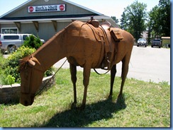 7720 Ontario Trans-Canada Hwy 17 - Massey life size metal horse sculpture