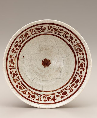 Bowl | Origin:  Egypt or Syria | Period: possibly 13th century | Details:  Not Available | Type: Stone-paste painted under clear glaze | Size: H: 8.0  W: 19.4  cm | Museum Code: F1942.9 | Photograph and description taken from Freer and the Sackler (Smithsonian) Museums.