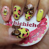 Yellow leopard nails