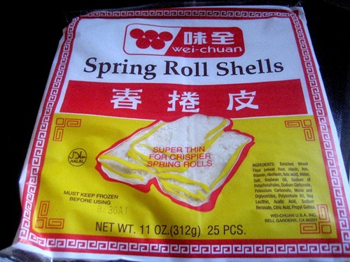 chả giò chuối chiên chay người áo lam - món chay - món bánh