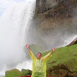 jumping jacks at Cave of the Winds in Niagara Falls, United States 