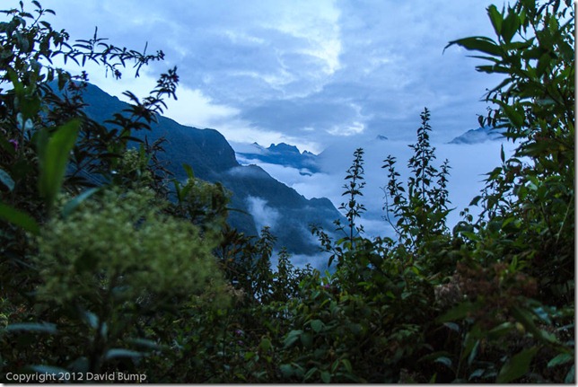 View from the Inca Trail checkpoint