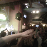 Blurry cell phone pic of crowd doing Phins
