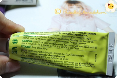 Priscilla review Thursday Plantation tea tree oil 8