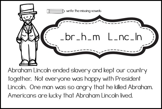 Presdient's Day mini book & graph9-001 Presdient's Day mini book & graph9-001