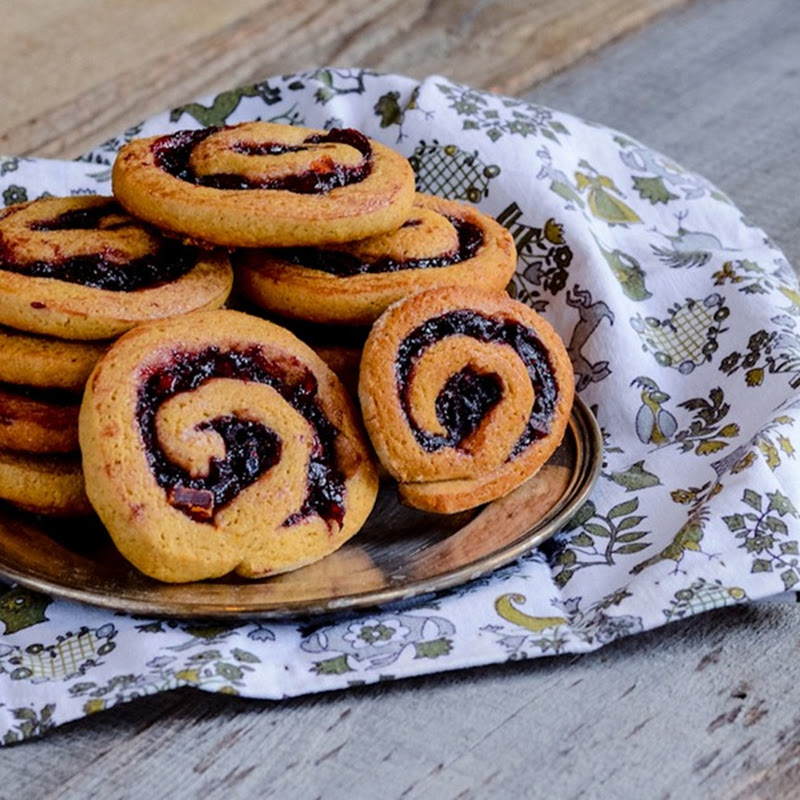 Cranberry swirl cookies