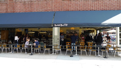 The exterior of Chef Jonathan Waxman's Restaurant, Barbuto.
