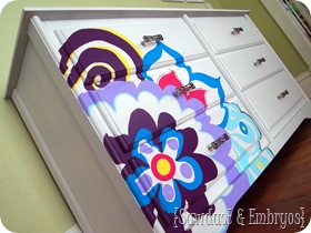 Paint a design on furniture using an overhead projector! {Sawdust and Embryos}