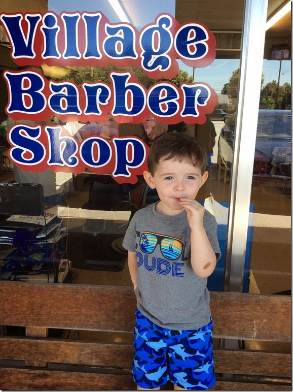 Knox at Village Barber Shop 6 14 14