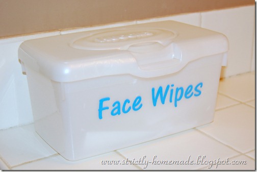 Face Wipes Container