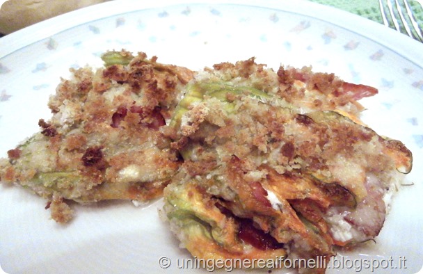 fiori di zucca zucchini pumpkin flowers parma ham prosciutto crudo ricotta cheese grated fratinati fiori di zucca zucchini pumpkin flowers parma ham prosciutto crudo ricotta cheese grated fratinati