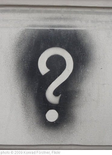'Question mark' photo (c) 2009, Konrad Förstner - license: http://creativecommons.org/licenses/by/2.0/