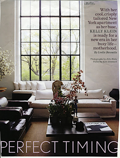 Kelly Klein's apartment photographed by John Huba for Town & Country magazine. It's simple and functional. I love the palette and the tailored elegance. Kelly Klein's apartment photographed by John Huba for Town & Country magazine. It's simple and functional. I love the palette and the tailored elegance.