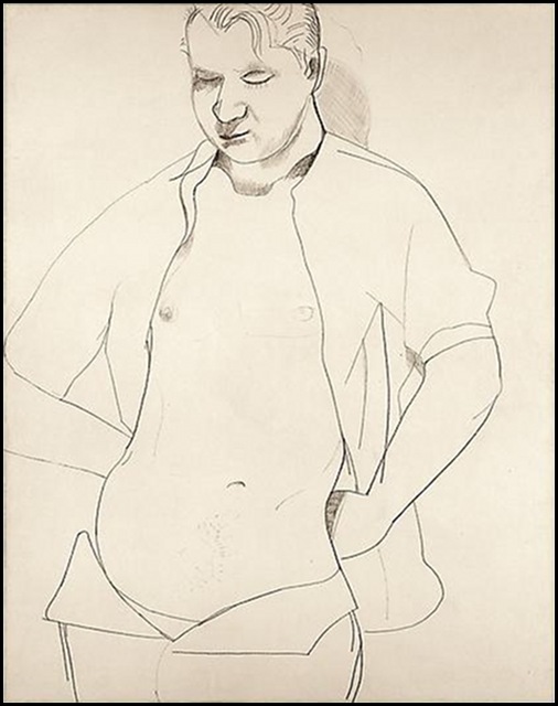 Lucian Freud - Study of Francis Bacon, 1951