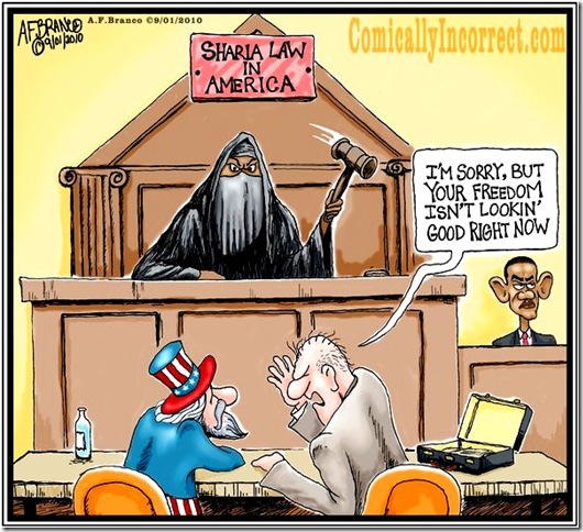 Sharia in America toon