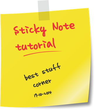 Sticky Note Tutorial