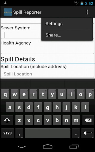 Spill Reporter