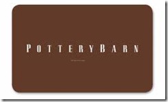 pottery barn gift card