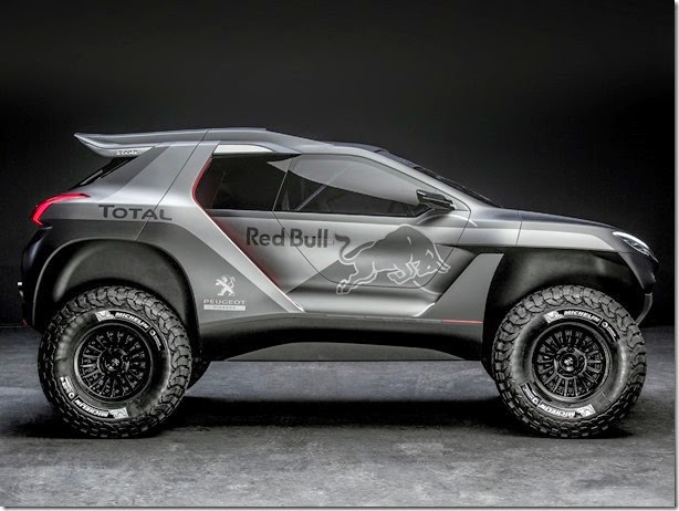 Peugeot 2008 DKR revealed in Nanterre, France on March 28th, 2014  Peugeot returns to Dakar 2015 // Flavien Duhamel/Red Bull Content Pool // P-20140414-00185 // Usage for editorial use only // Please go to www.redbullcontentpool.com for further information. // 