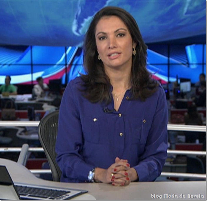 moda da patr&iacute;cia poeta no jornal nacional - 07dez11
