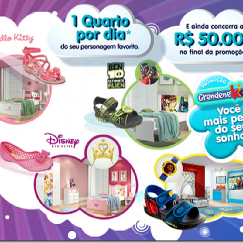 Maria Vitrine - Blog de Compras, Moda e Promoções em Curitiba.: Grendene  Kids: Novas sandálias e quartos temáticos para as crianças / Promoção.